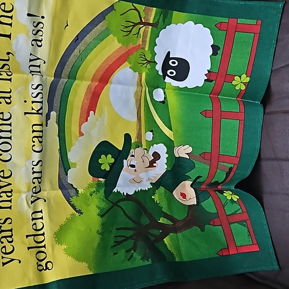 Irish Golden Years Cotton Tea Towel Liffey Artefacts - Picture 2 of 2